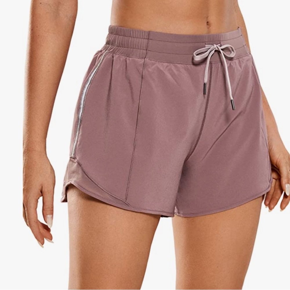 CRZ YOGA Women’s Running Shorts, Size L (12)
